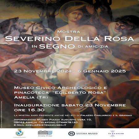  playbill “Severino Della Rosa, in segno di Amicizia” - Amelia 